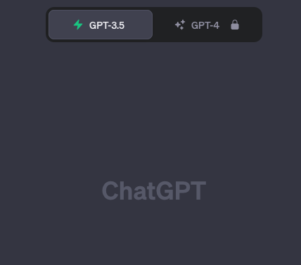 Screenshot of the ChatGPT interface