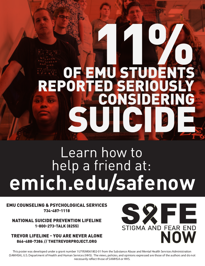Suicide Prevention Poster Red