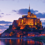 Iconic Mont-Saint-Michel, a stunning tidal island and medieval abbey in Normandy, France