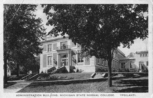 Boone Hall as the "Administration Building," Michigan State Normal College.