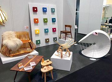 The EMU students' furniture display