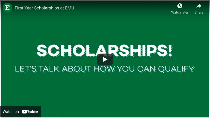 First Year Scholarship Opportunities video