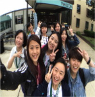 A photo of Taiwan students at local hospitals