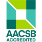 The logo for AACSB accreditation.