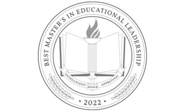 Intelligent's badge for 2022's best master's programs in educational leadership.