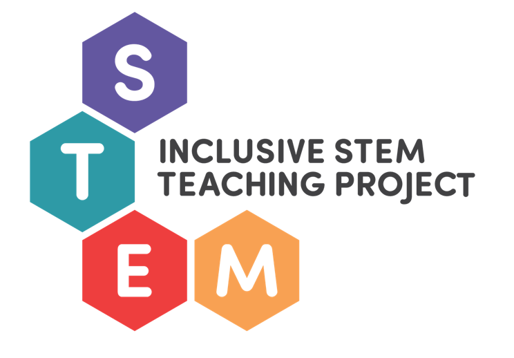 colorful tiles that read "STEM Inclusive STEM Teaching Project"