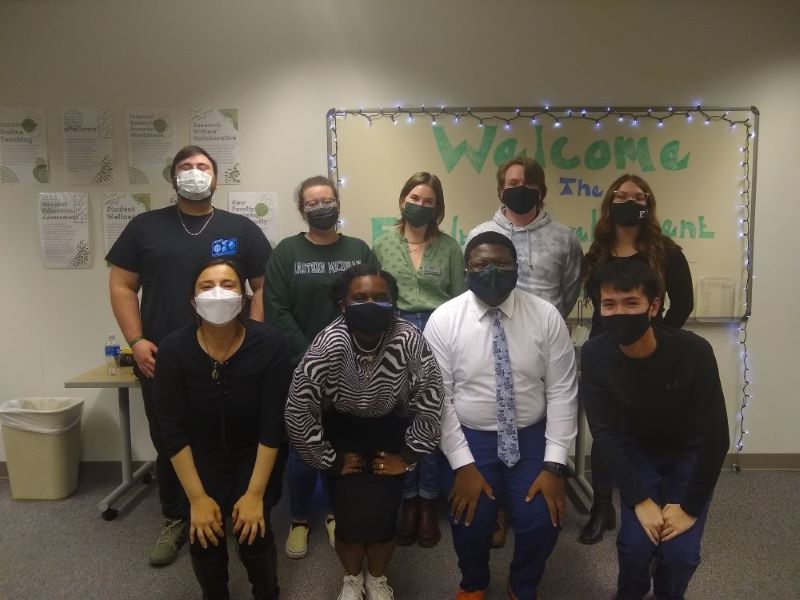 Image of a group of people wearing masks