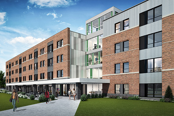 Lakeview Apartments exterior rendering
