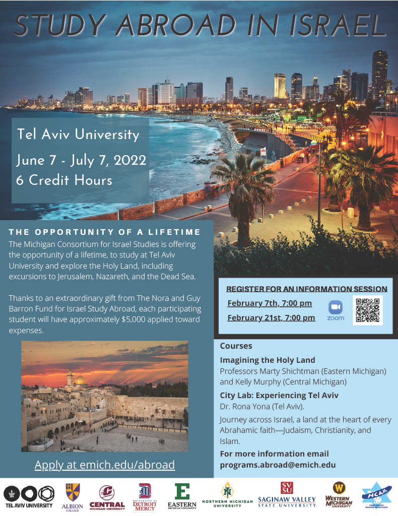 Study Abroad in Israel Flyer