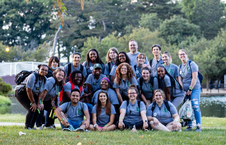 picture of the Orientation staff at EMU Connect 2022