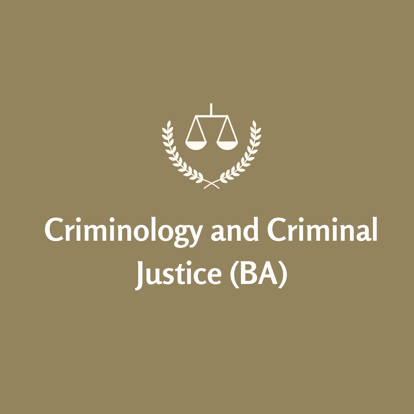 BA in Criminology