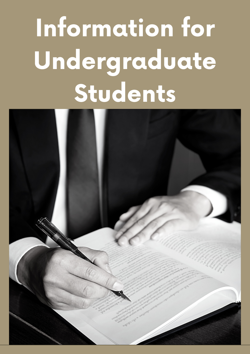 Information for Undergraduate Students