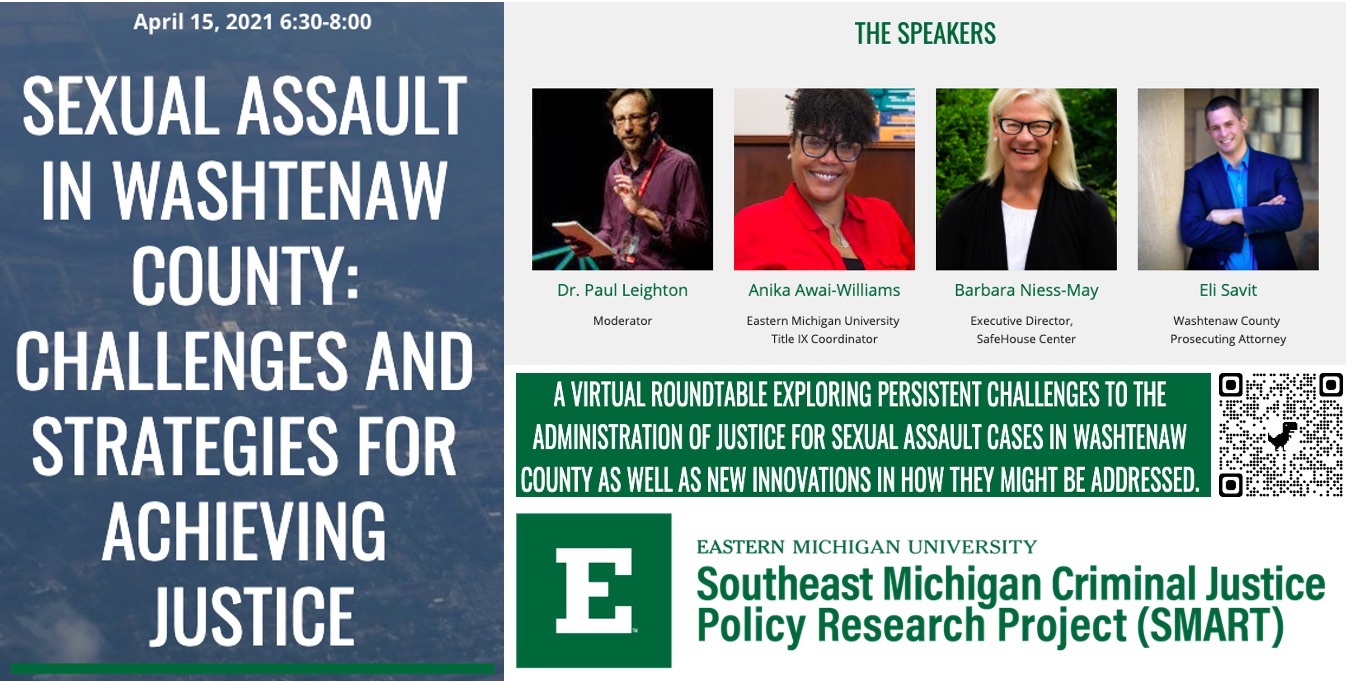 Screenshot of Sexual Assualt in Washtenaw County event webpage