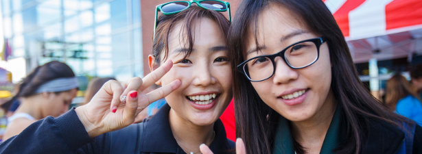 Two International Students