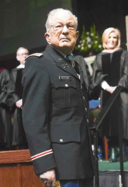 A photo of Lt. Col. Charles Kettles at commencement.