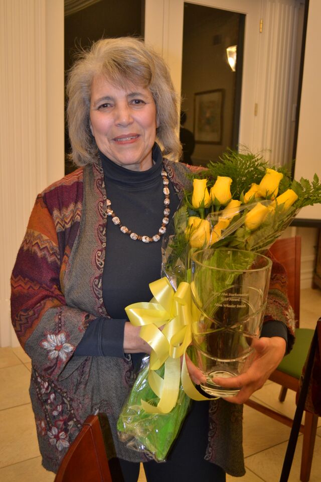 2016 Starkweather Award Recipient Hon. Alma Wheeler Smith with her trophy.